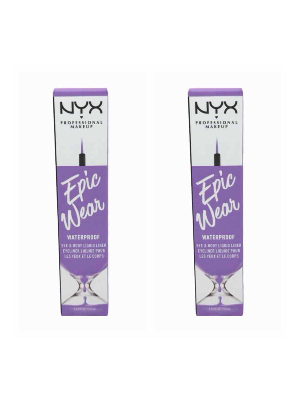 NYX Epic Wear Waterproof Eye & Body Liquid Liner - 0.12 fl oz - Lilac - Set of 2